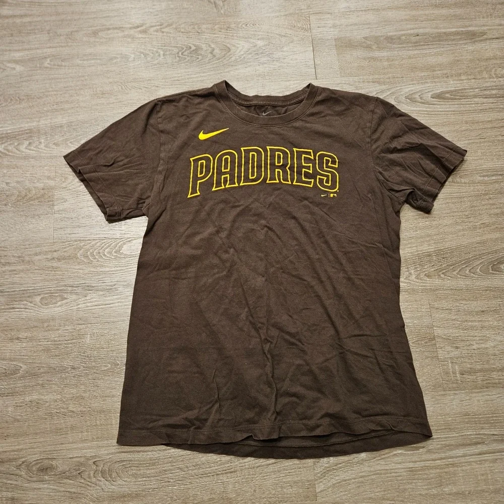 Nike San Diego Padres Manny Machado #13 T-Shirt Men's Medium Brown MLB